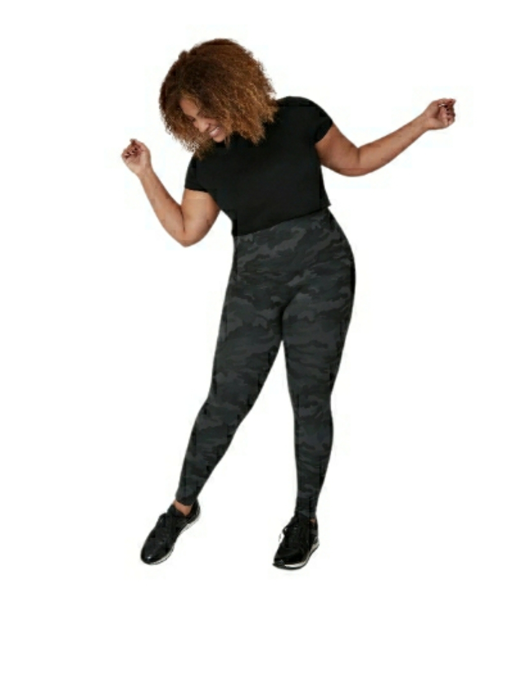 Belly Bandit Women's High-Waist Camo Leggings in Black and Gray